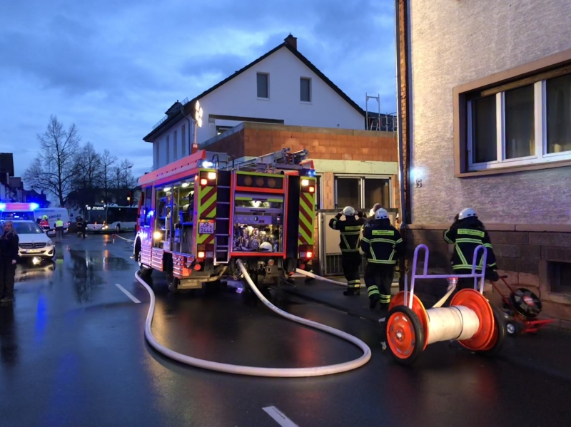 Anforderung eines Löschzuges nach Obertshausen