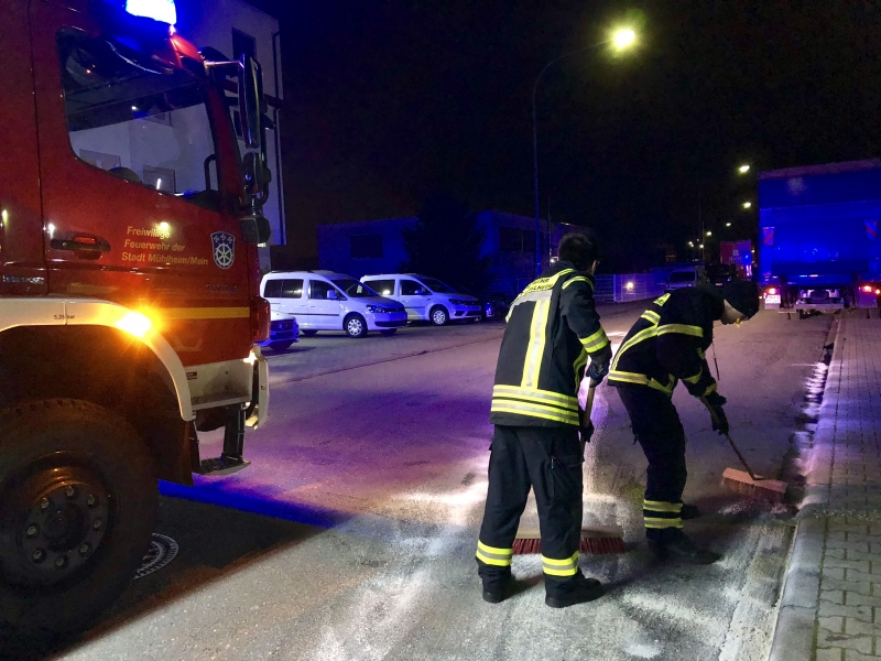 Betriebsmittelspur im Stadtgebiet