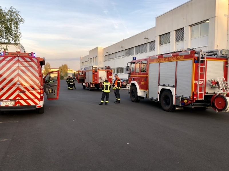 Ausgelöster Brandmelder in einem Gewerbegebäude