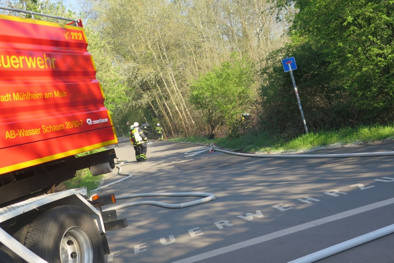 Waldbrand im Naherholungsgebiet