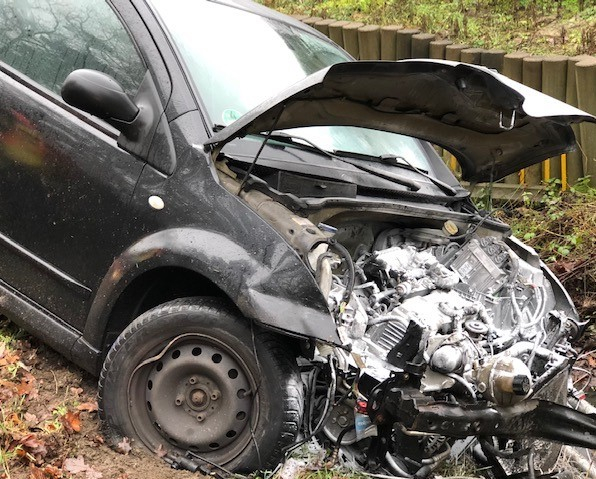 Fahrzeugbrand nach Verkehrsunfall 