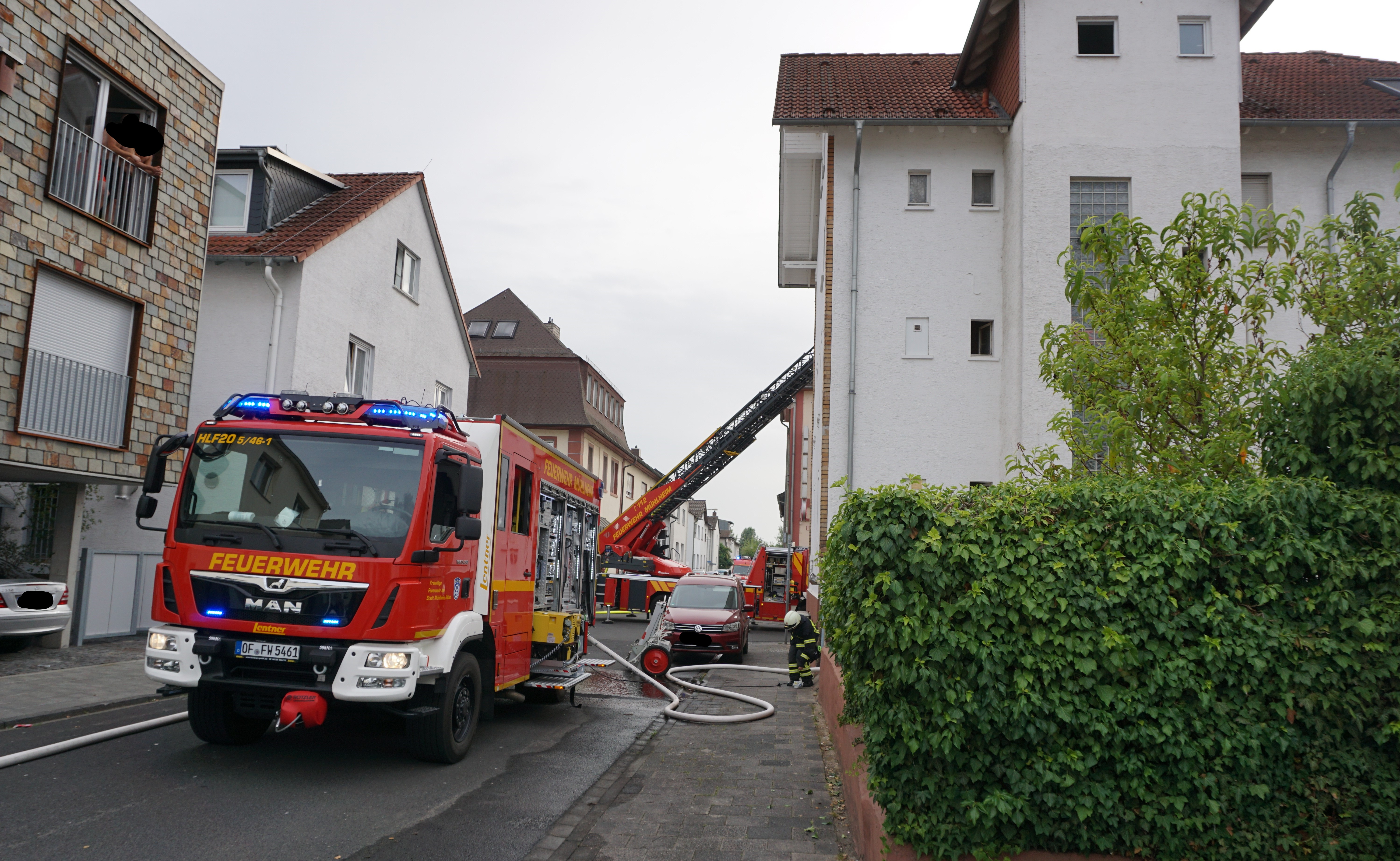 Rauchentwicklung aus Wohnung