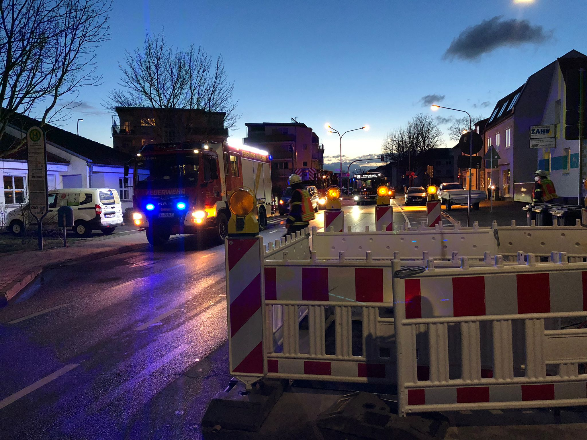 Kleinbrand auf Baustelle