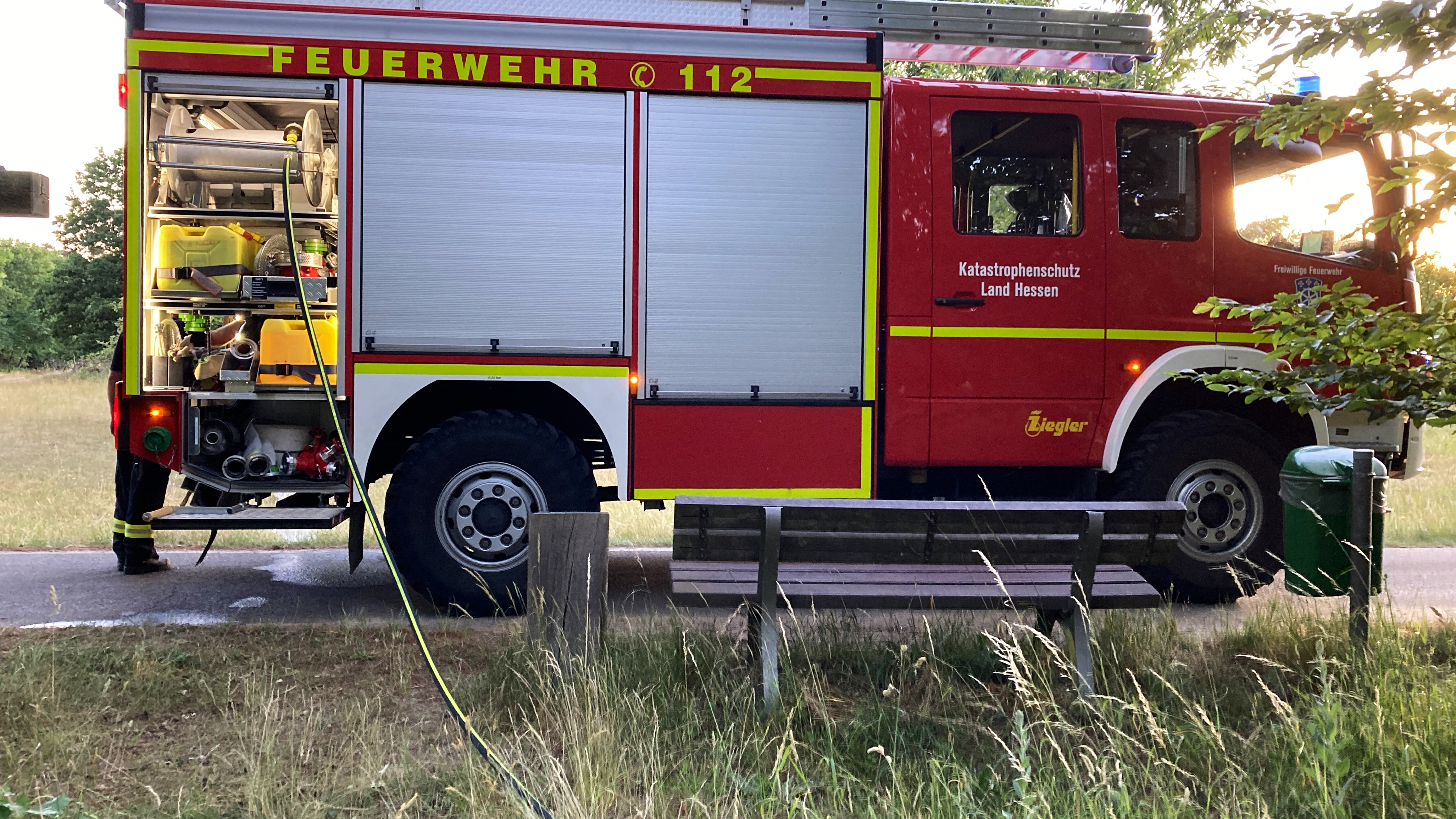 Grasflächenbrand