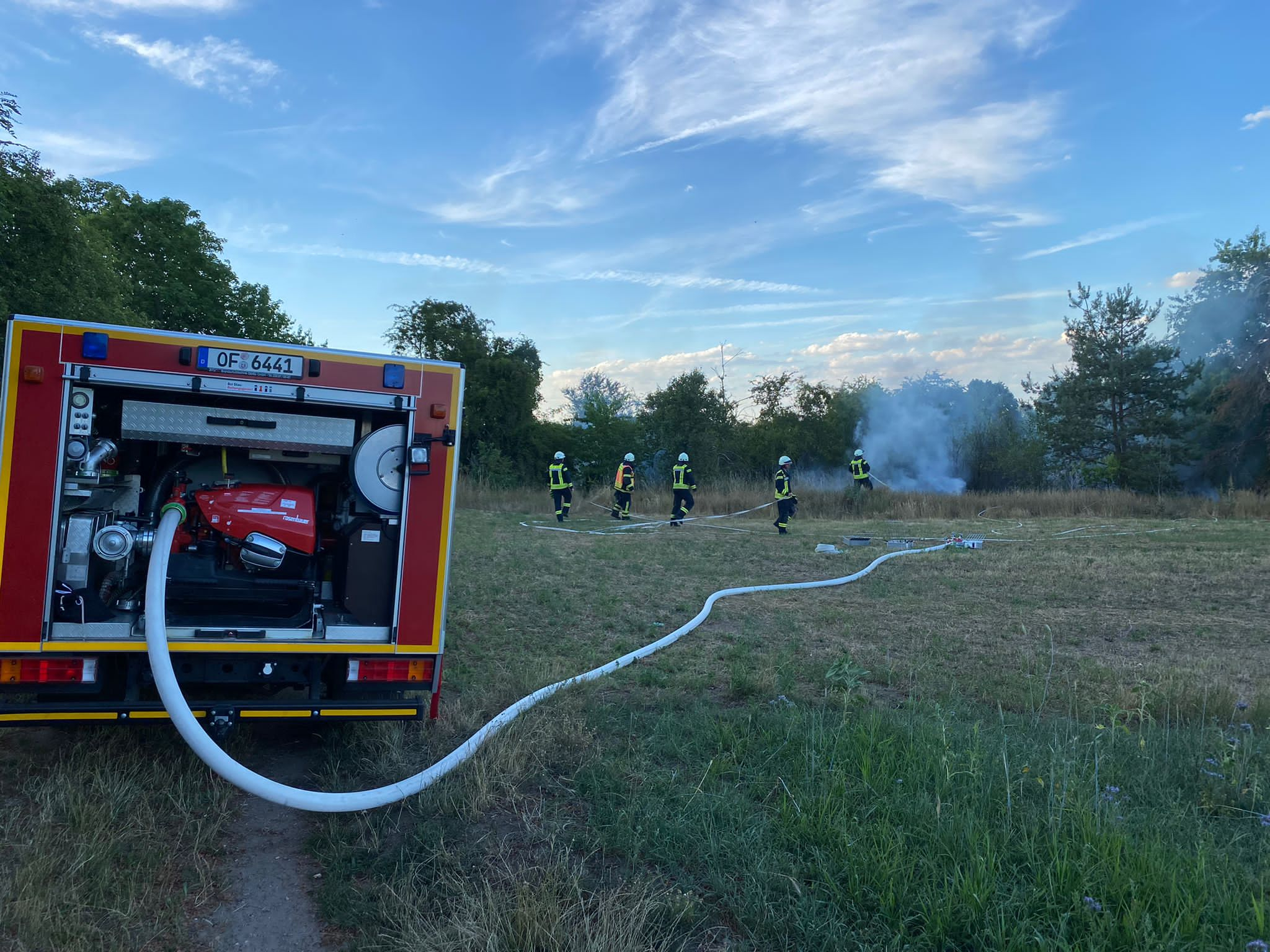 Grasflächenbrand