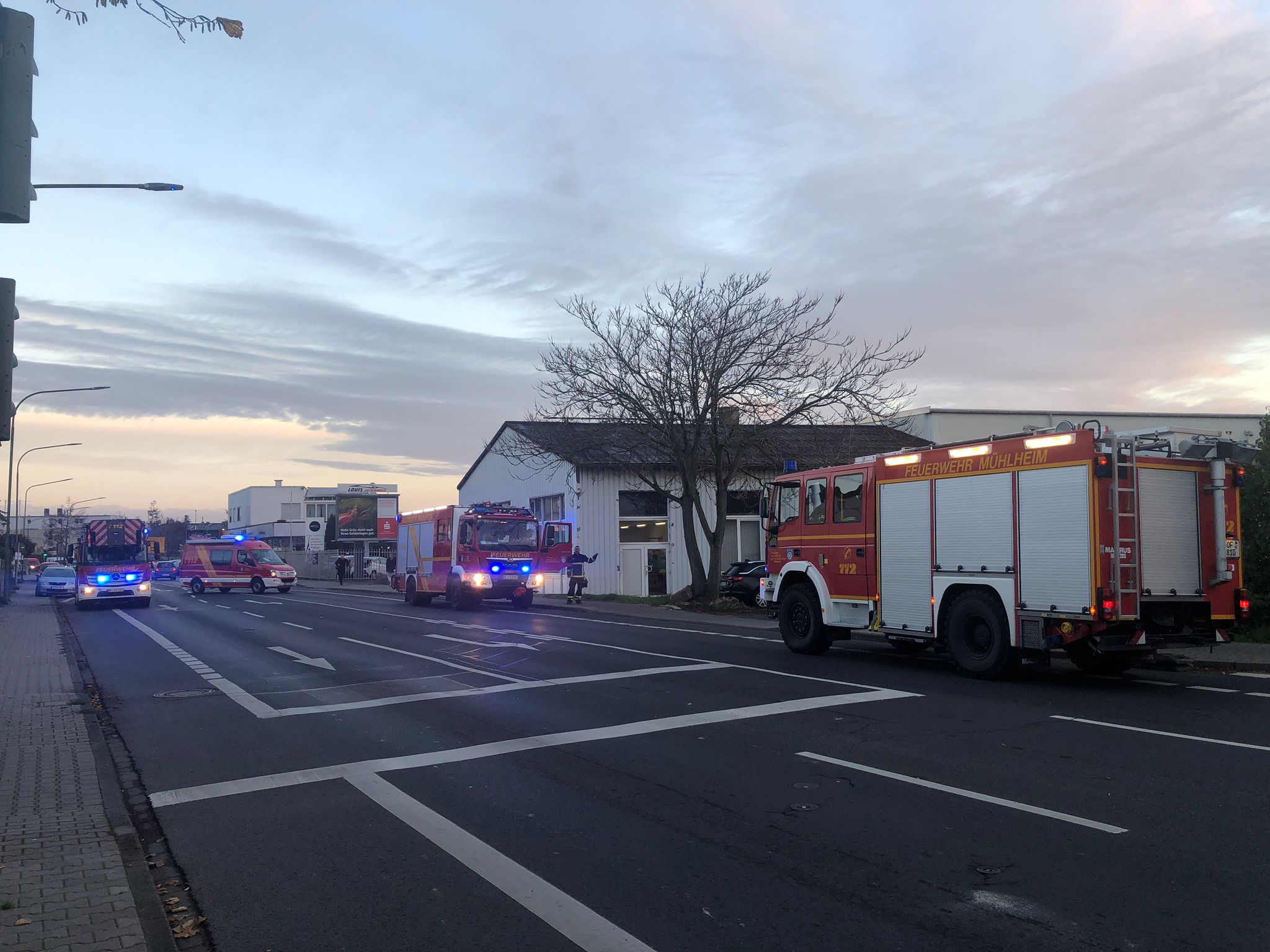 Ausgelöste Brandmeldeanlage