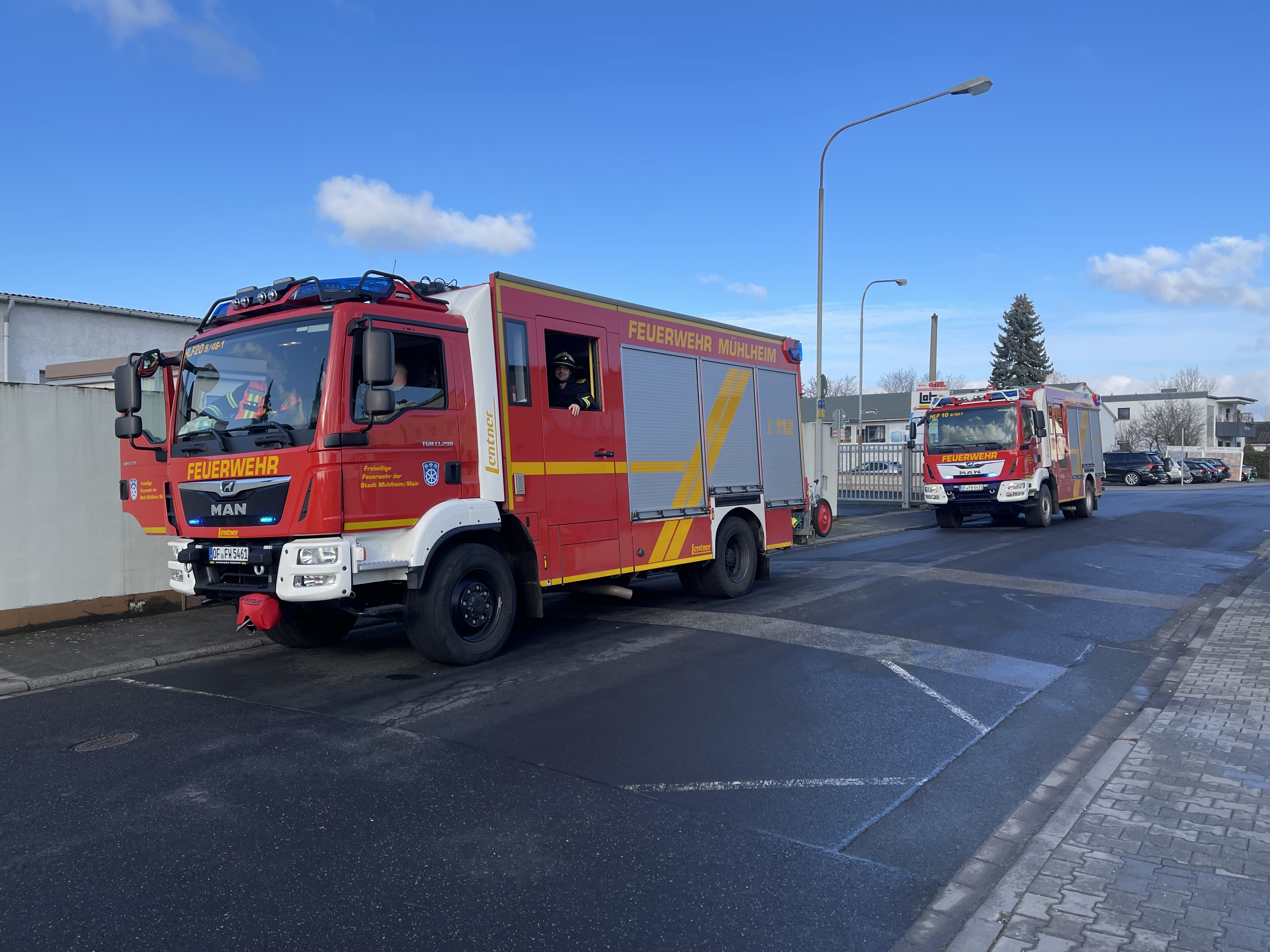 Ausgelöste Brandmeldeanlage in Gewerbegebäude