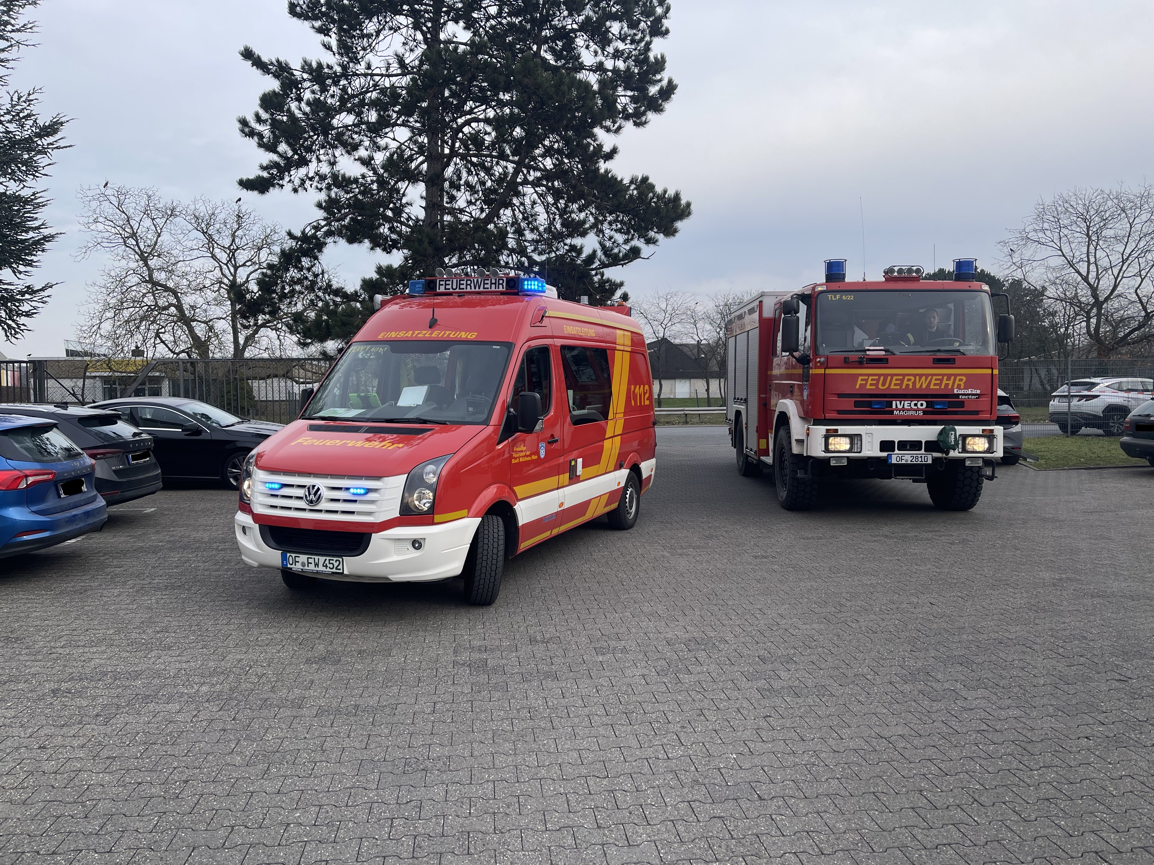 Ausgelöste Brandmeldeanlage