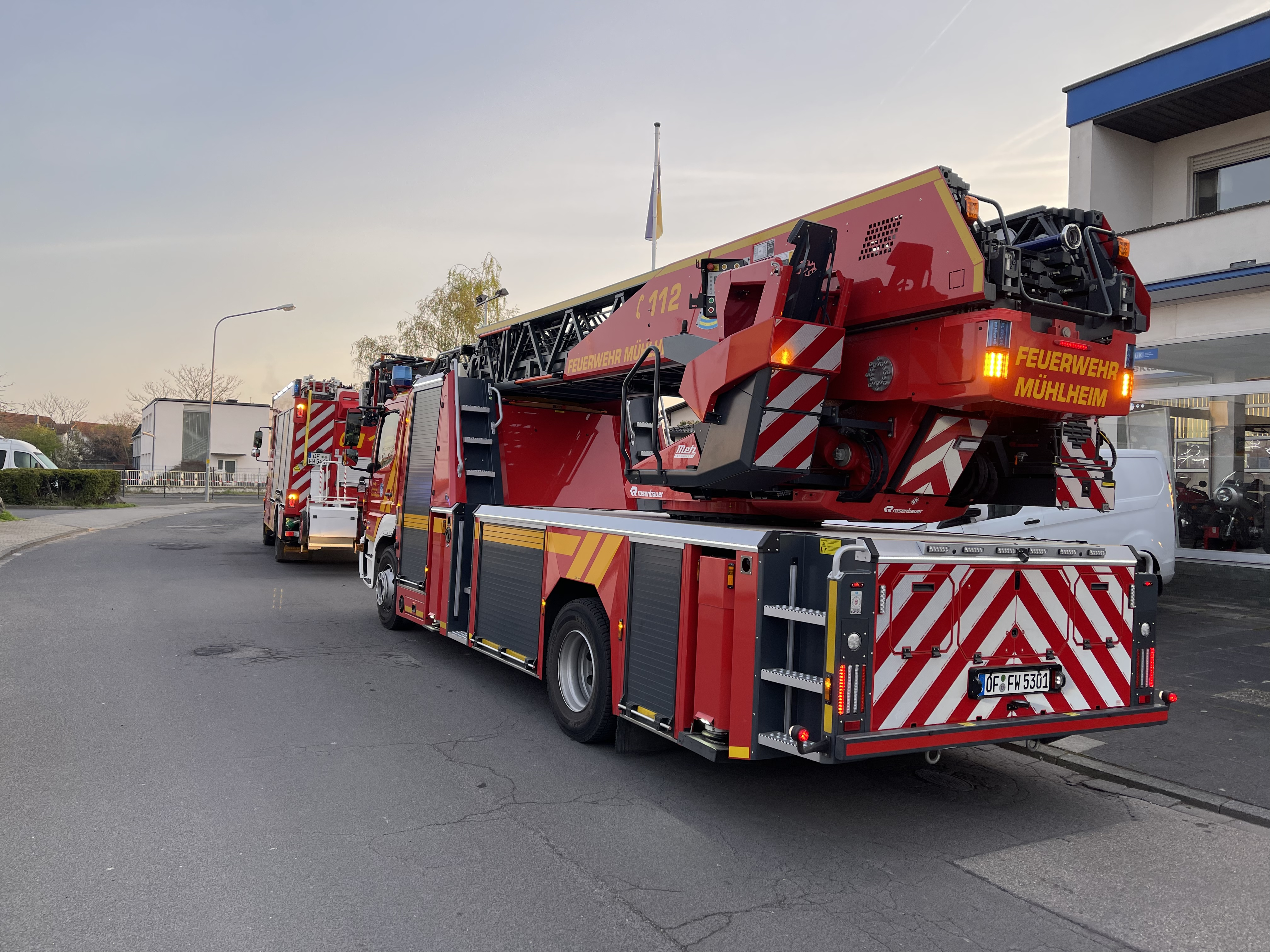 Ausgelöste Brandmeldeanlage in Gewerbegebäude